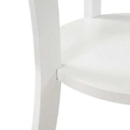 Round End Table in Contemporary Finish with Sturdy Surface for Living Room