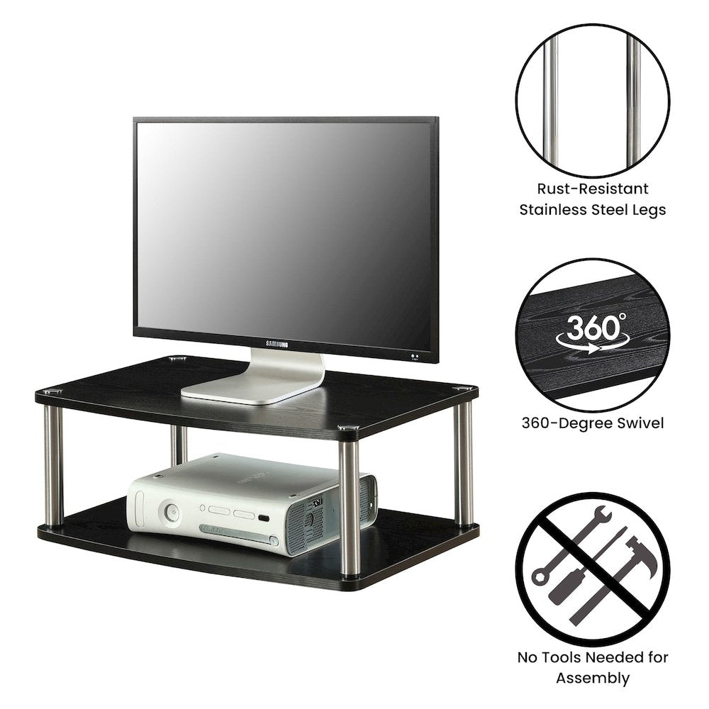 Designs2Go Double Tier Swivel Riser for TVs up to 26 Inches