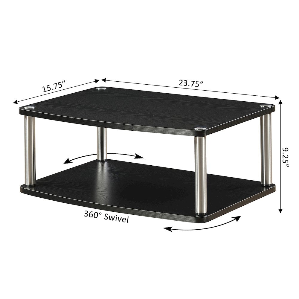 Designs2Go Double Tier Swivel Riser for TVs up to 26 Inches