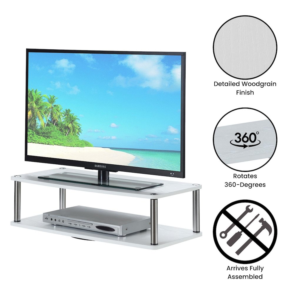 Designs2Go XL Double Tier Swivel Riser for TVs up to 37 Inches