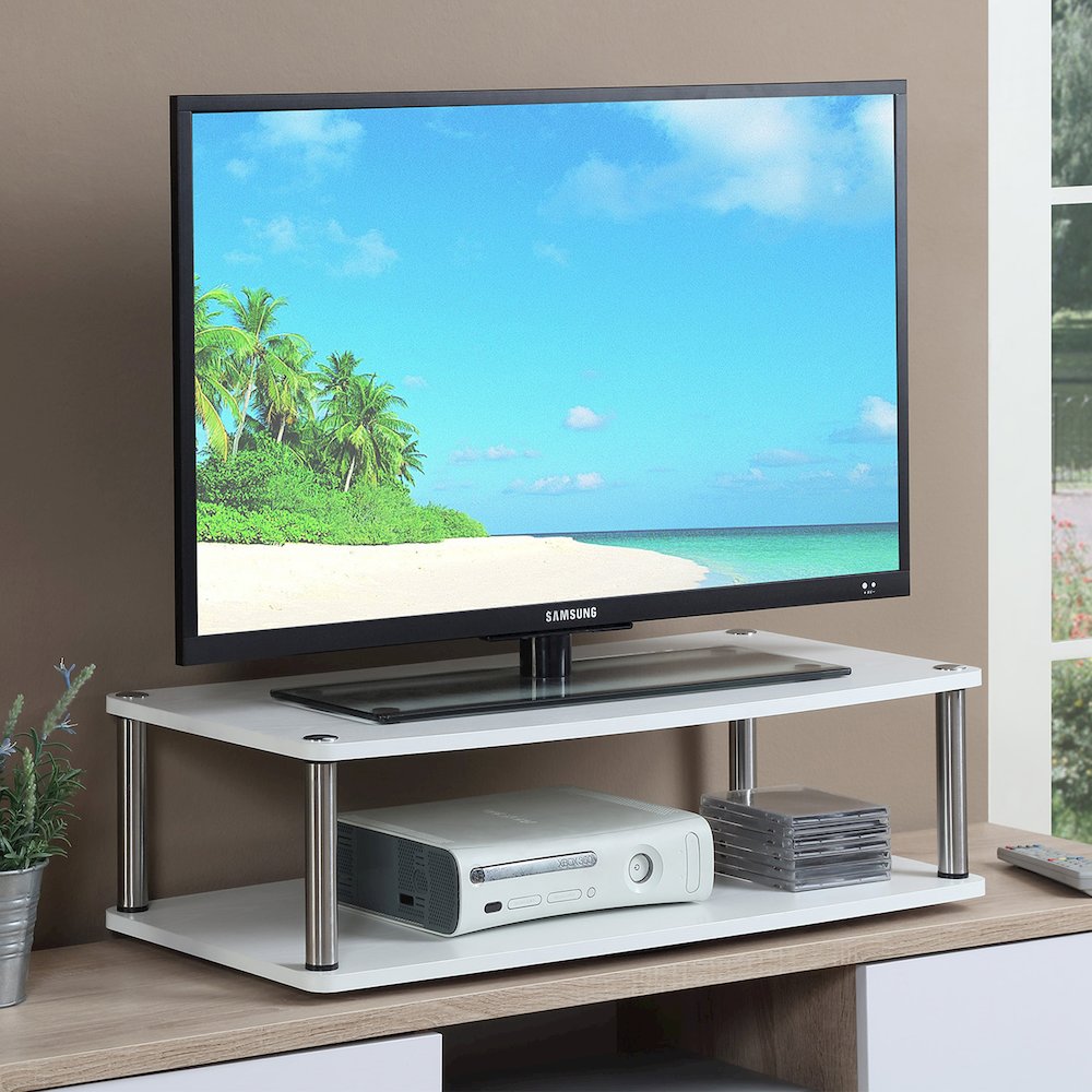 Designs2Go XL Double Tier Swivel Riser for TVs up to 37 Inches