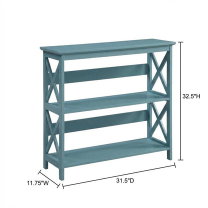 Wooden 3-Tier Bookcase with Non-Lead Finish for Stylish Storage