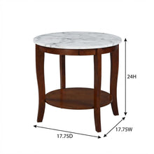 Round End Table with Smooth Surface and Sturdy Frame