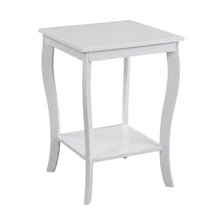 White square end table with modern design and sturdy construction
