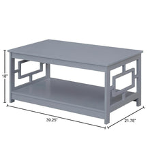 Gray Coffee Table with MDF Shelf and Storage Space in Multiple Finishes