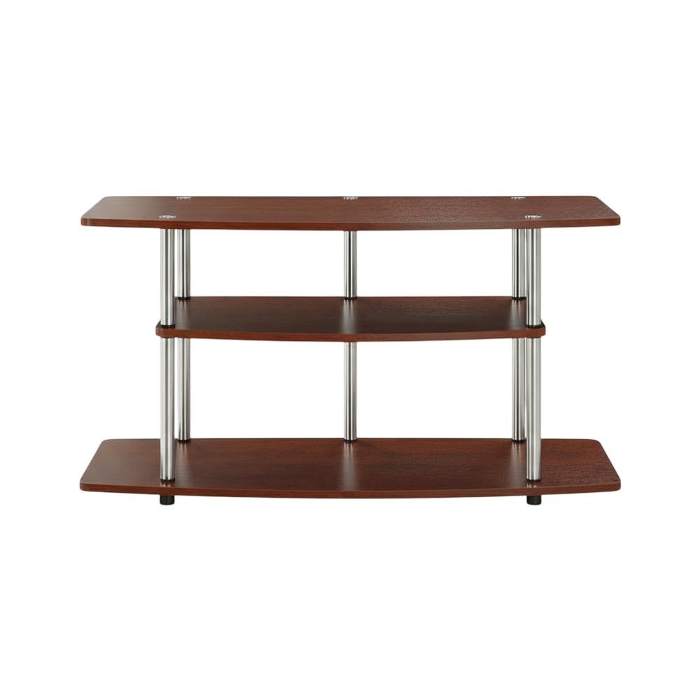Contemporary Brown Particle Board TV Stand for up to 46-Inch TVs
