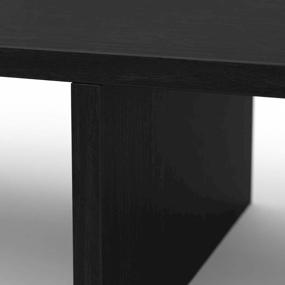 Black TV/Monitor Riser for Screens Up to 43 Inches with Durable Melamine Veneer