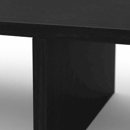 Black TV/Monitor Riser for Screens Up to 43 Inches with Durable Melamine Veneer