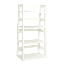 Wooden Trestle Bookcase with Melamine Veneer and MDF Finish for Home Storage