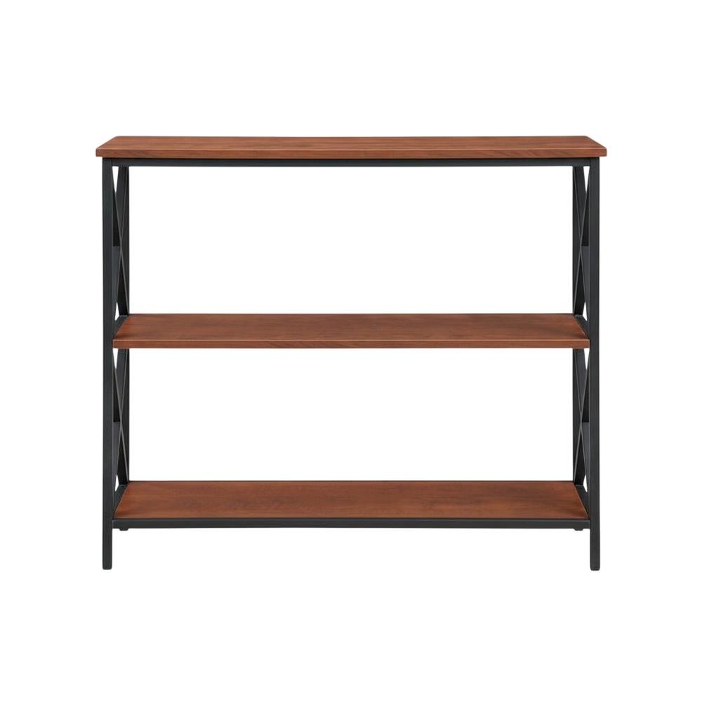 Powder Coated Metal 3-Tier Bookcase with Non-Lead Paint Finish