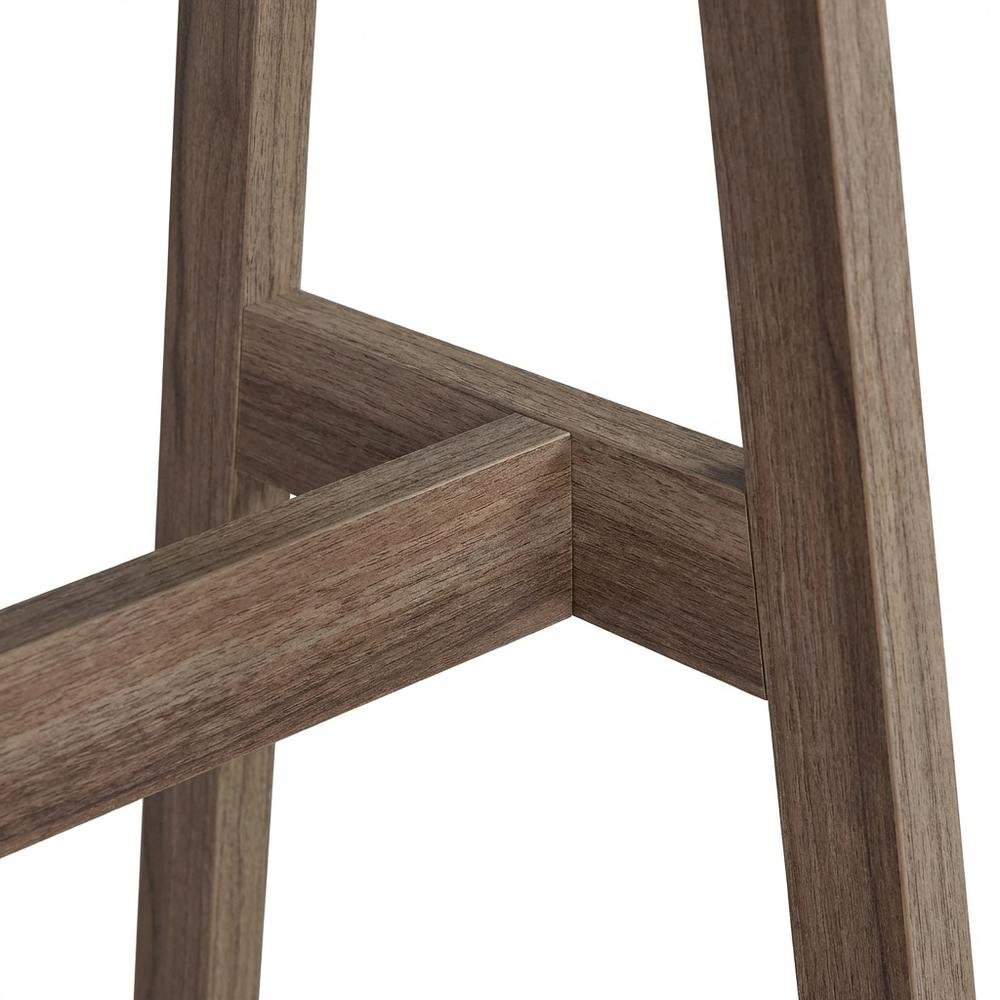 Modern Distressed Wood Office Desk With Shelves, Mdf And Melamine Overlay