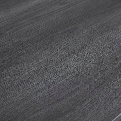 Charcoal Gray Office Desk With Modern Melamine Finish And Steel Accents