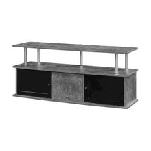 Gray TV Stand with 3 Storage Cabinets and Shelf for Up to 55-Inch TVs