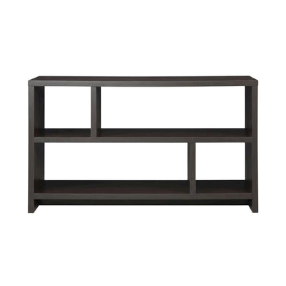 Espresso TV Stand Console with MDF and Melamine Veneer Finish for 50-Inch TVs
