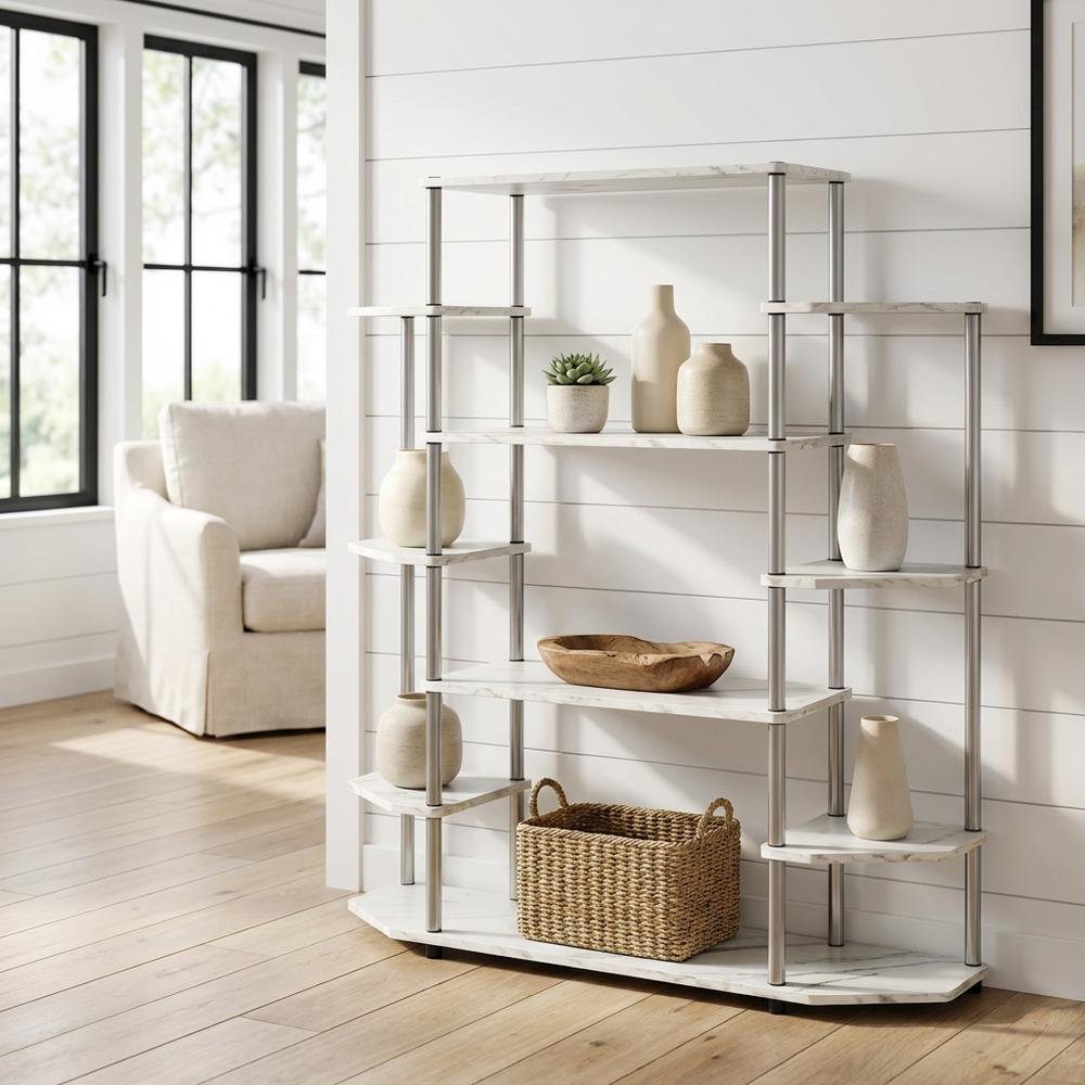 Contemporary Wall Unit Bookshelf with Modern Storage and Display Space