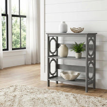 Wooden 3 Tier Bookcase with Non-Lead Base Paint for Living Room Use