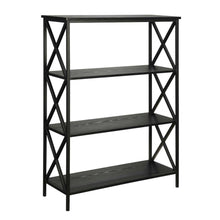 Steel 4-Tier Bookcase with Powder Coated Finish for Durable Storage