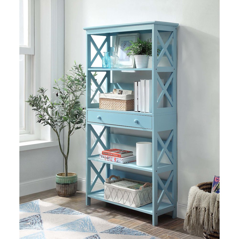 Oxford 5 Tier Bookcase with Drawer