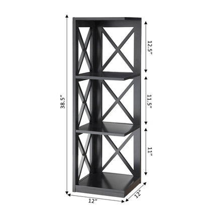 Oxford 3 Tier Corner Bookcase