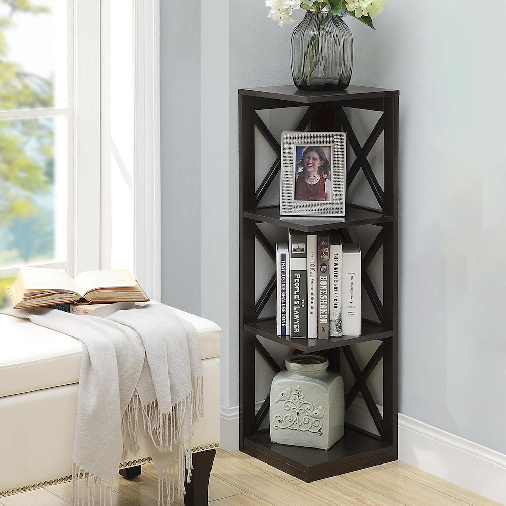 Oxford 3 Tier Corner Bookcase