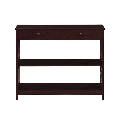 Town Square 1 Drawer Console Table, Espresso