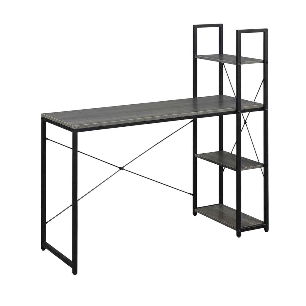Multi-Function Office Desk, 2 Outlets And 2 Usb Ports For Convenient Workstation