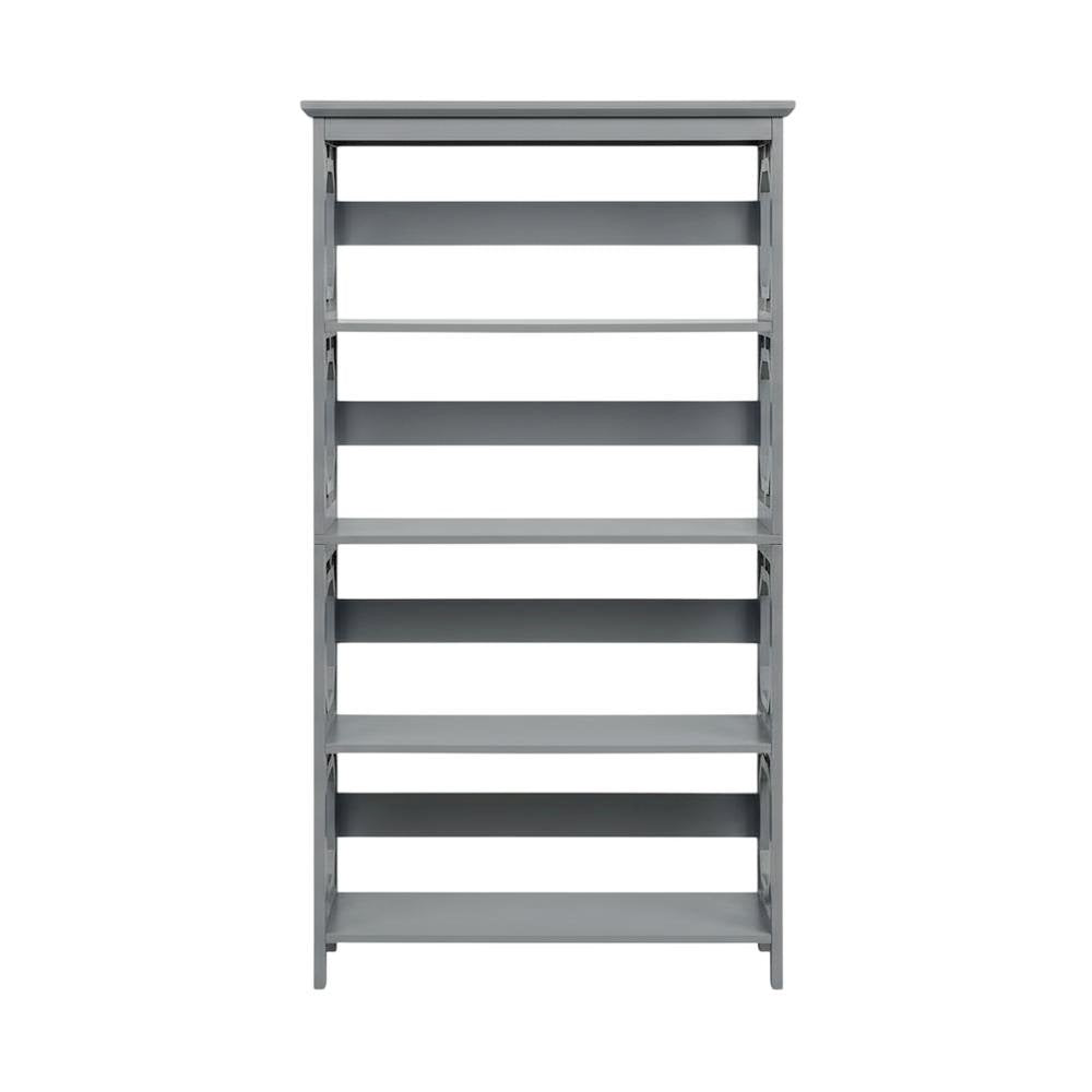 Simple wooden bookcase, 5-tier, crafted, non-lead-based paint for durability