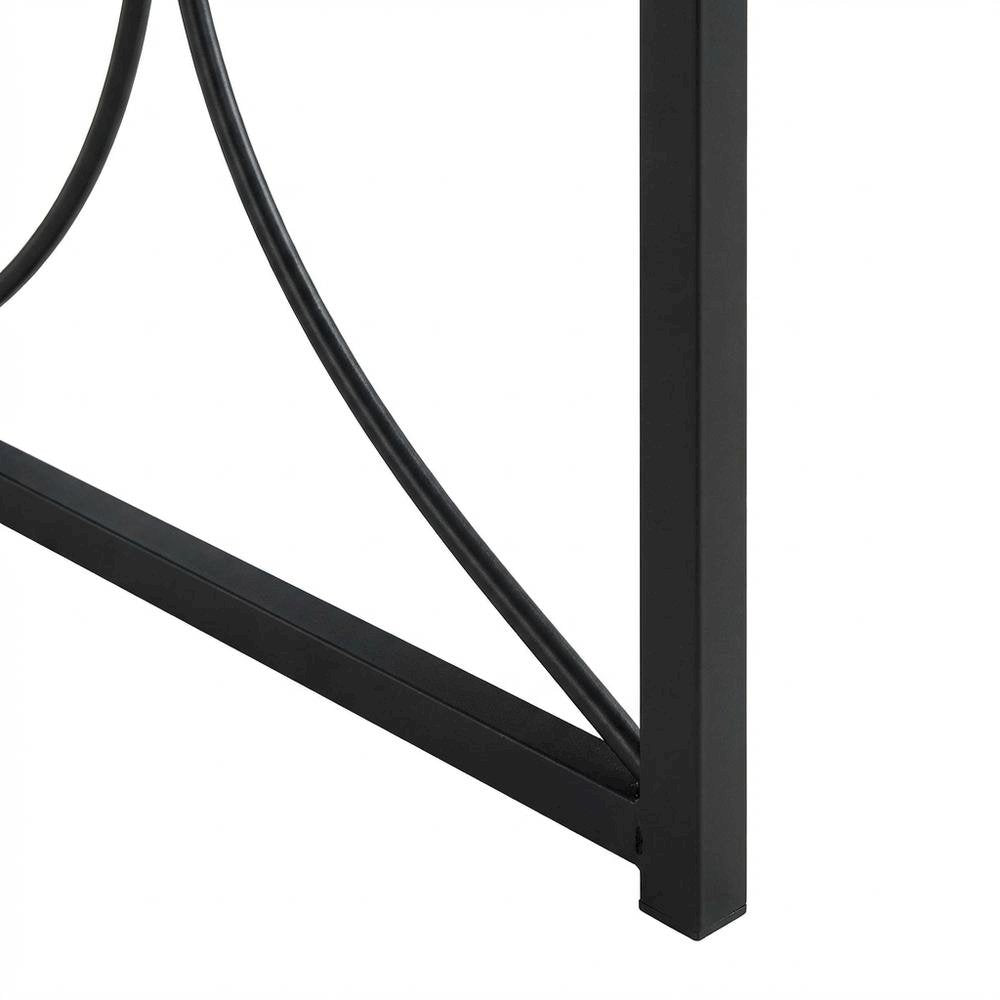 Compact Brown Folding Desk With Sturdy Construction And Space-Saving Design