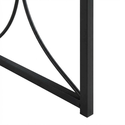 Compact Brown Folding Desk With Sturdy Construction And Space-Saving Design