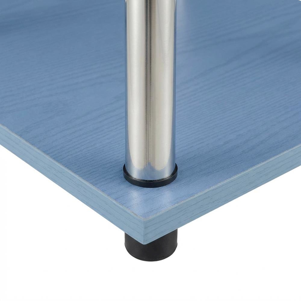 Blue Student Desk, Charging Station And Spacious Surface For Study
