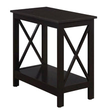 Wooden End Table with Shelf, Modern Surface, Durable Construction