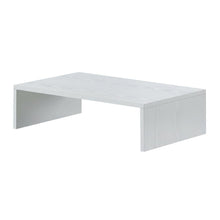 White TV/Monitor Riser for TVs up to 25 Inches with Melamine Veneer