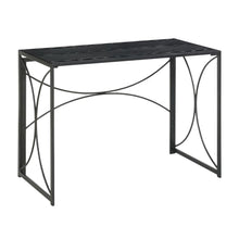 Black Folding Desk With Compact, Space-Saving Design And Sturdy Construction