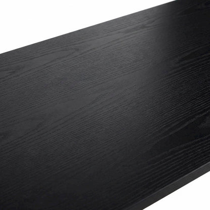 Black Folding Desk With Compact, Space-Saving Design And Sturdy Construction