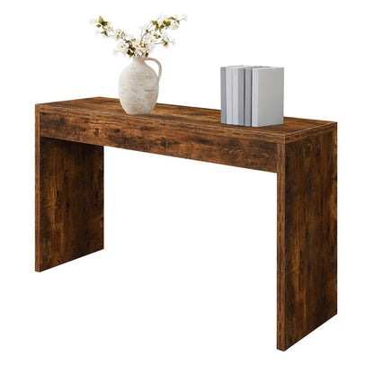 Console Desk, Brown, 48 Inch, Versatile, Woodgrain