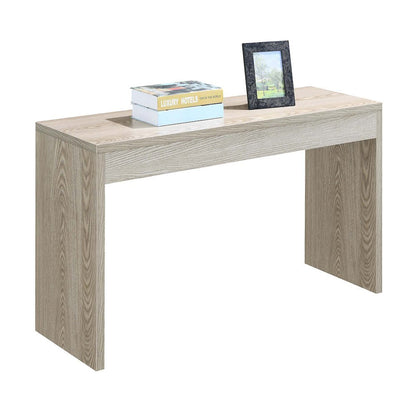 Console Desk Hall Table Wide Spacious Top, Versatile Use in White, 48" Length