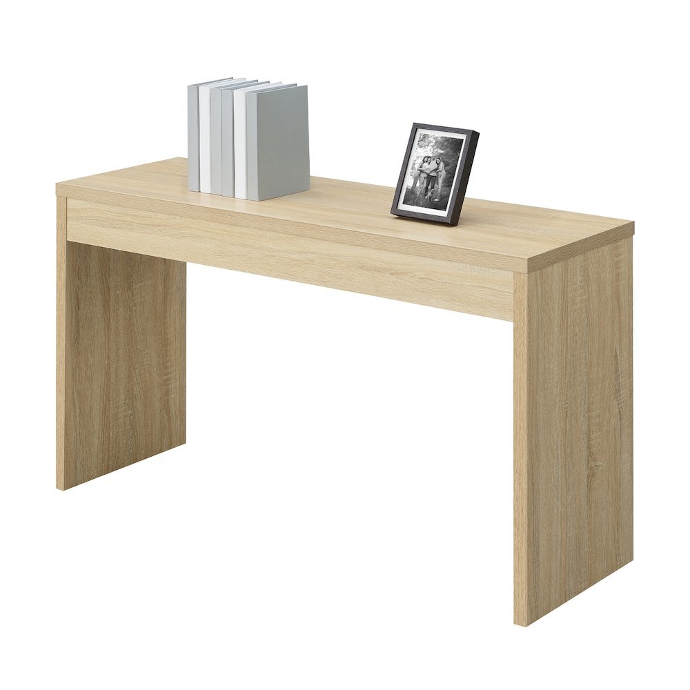 Console Table Desk, White, 48 Inch, Entryway, Woodgrain