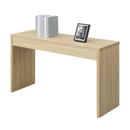 Console Table Desk, White, 48 Inch, Entryway, Woodgrain
