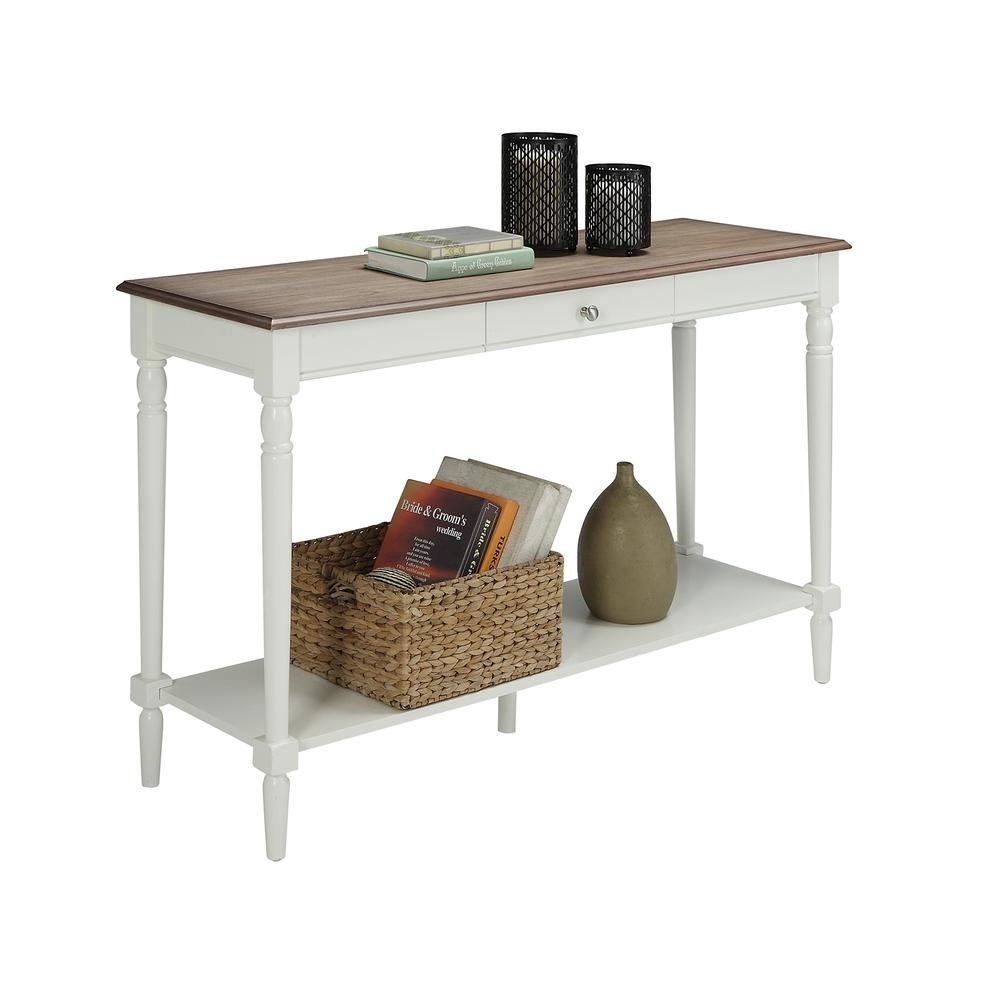 Console Table, Espresso, Drawer, Shelf, Versatile, Easy Setup