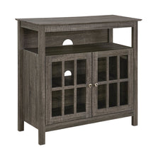 Tall TV Stand Console, Gray, Storage Cabinets, 40 Inch