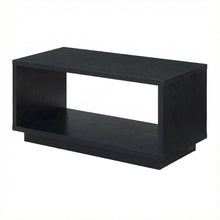 Black Honeycomb Particle Board Coffee Table with Storage Surface