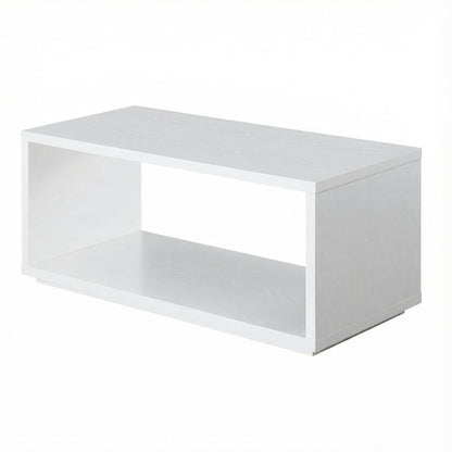 White Honeycomb Particle Board Coffee Table with Sturdy Construction