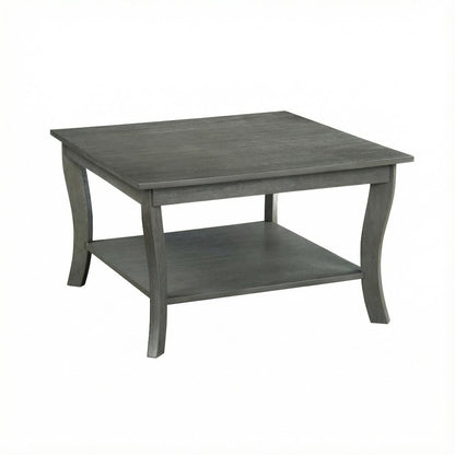 Wirebrush Dark Gray Coffee Table with MDF Top and Sturdy Construction