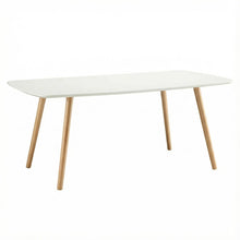 White MDF Coffee Table with Storage Shelf and Minimalist Design