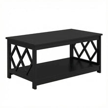 Black Particle Board Diamond Coffee Table with Contemporary Style