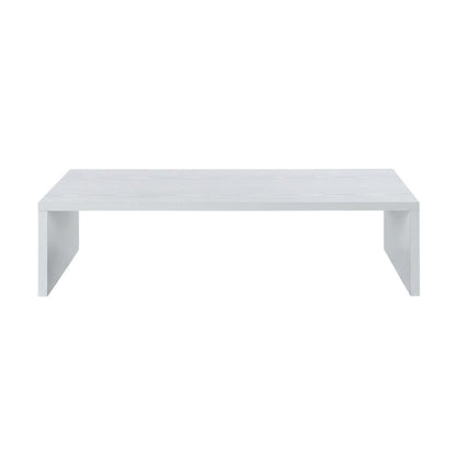 White TV/Monitor Riser for TVs up to 25 Inches with Melamine Veneer