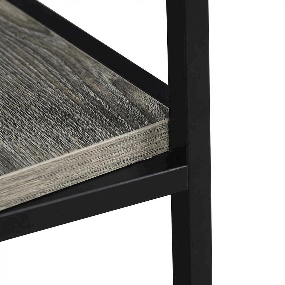 Modern Trestle Desk With Removable Shelves In Metal And Wood