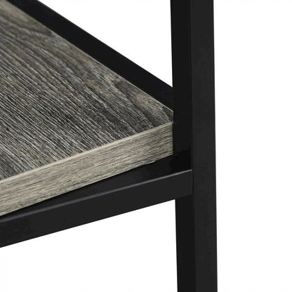 Modern Trestle Desk With Removable Shelves In Metal And Wood