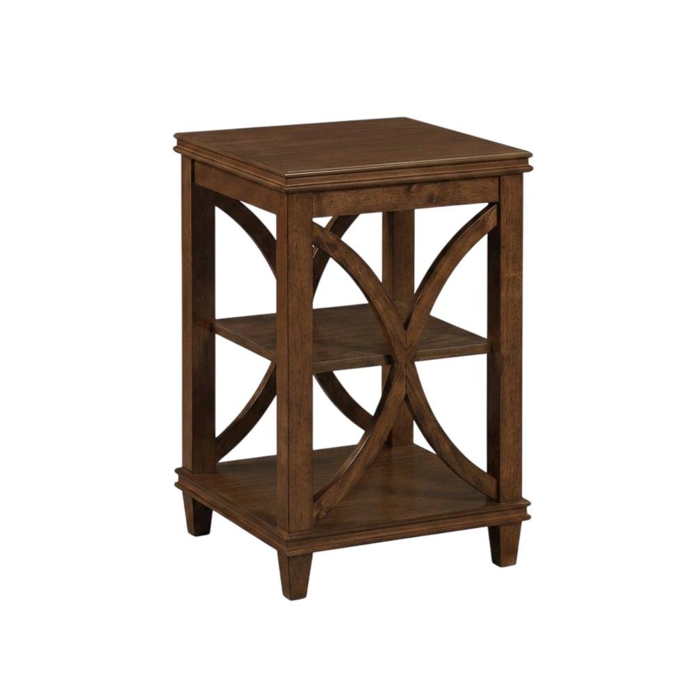 Modern End Table with Wooden Finish and Minimalist Design