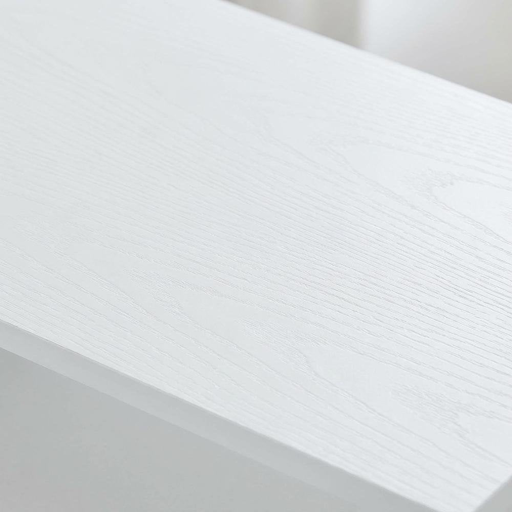 White TV/Monitor Riser for TVs up to 25 Inches with Melamine Veneer